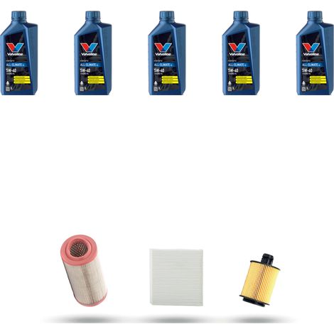 Kit tagliando 3 FILTRI e 5L OLIO compatibile con Alfa Romeo Brera (939) 1.8 TBI 16v 147kw dal 2009 (1/4)