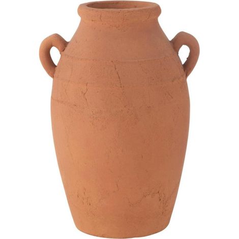 Vase Jarre en Terre Cuite "Moke" 47cm Cuivre
