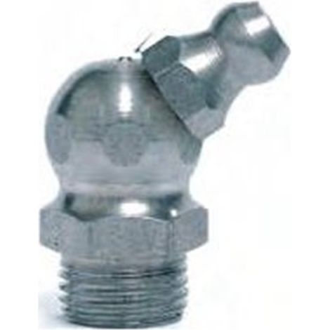 Graisseur hydraulique UMETA type H2 67º DIN 71412, acier R.1/8"-27 NPT, L.24 x Ø11.