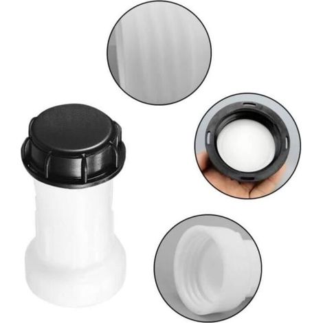 IBC-Tankzubehör - AQSACOKIYA - 60-mm-Abstandshalterverlängerung mit S60 x 6-Adapter für 1000-Liter-Tankventil (1/3)