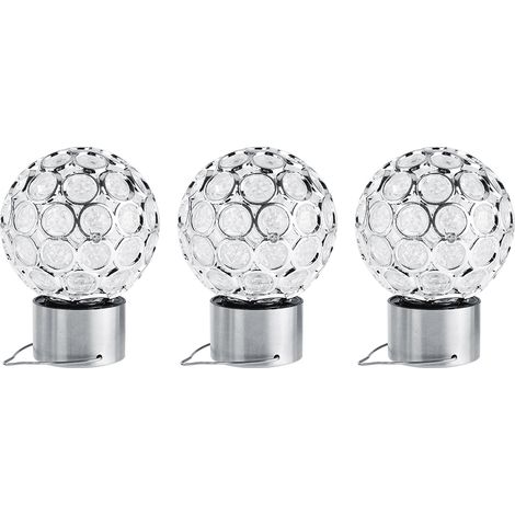 Lot de 3 lampes de jardin suspendues à LED solaires à changement de couleur (1/5)