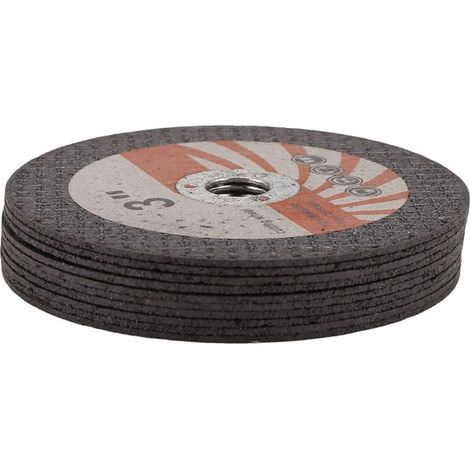 10 pezzi da 75 mm Mini disco da taglio circolare Mola abrasiva in resina per smerigliatrice angolare con foro da 10 mm Utensile elettrico per piastrelle in legno (1/4)