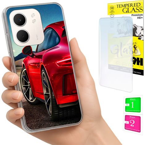 Coque pour Oppo A5X, coque arrière avec protection photo et verre trempé 9H (1/5)