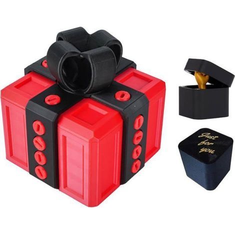 Wirklich nervige Überraschungsgeschenkbox, Scherz- und Streich-3D-Geschenkbox, Kein Mittelfinger für Geburtstage, Lebensmitteltransport (1/4)