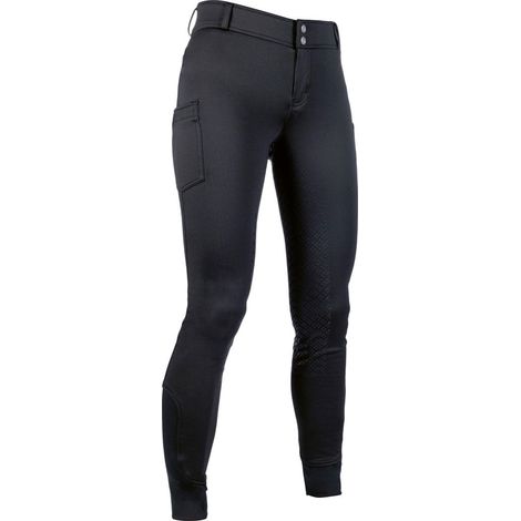 13/15 anni, grigio 9500: Pantaloni invernali da equitazione per bambina e ragazza modello Ruby con silicone totale