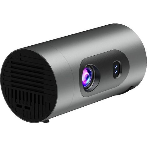 Q8 Mini, projecteur de cinéma portable Android 13, Wi-Fi 6, 4K, en aluminium, pour la maison et l'extérieur. Compatible avec la recharge par batterie externe et prise européenne. (1/5)