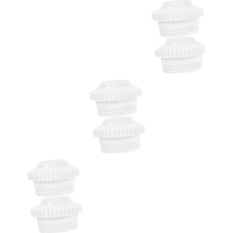 3 Ensembles Jets De Massage en Piscine Prise Filet De Bain À Remous Accessoire Massage Accessoire Spa Entrée De Flux Directionnel Buse De Sortie De Piscine Plastique 2 Pièces x 3 (1/5)