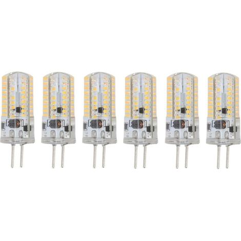 6Pcs GY6.35 Ampoules LED 5W AC 12V Blanc Chaud 2700 à 3000K Blanc 6000 à 6500K 500LM 72LED Ampoules pour Bureau à Domicile Ampoules LED Ampoules LED(1) (1/4)