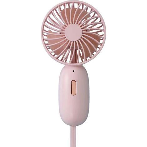 1 Mini-ventilateur, Moteur sans balais, 3 pales, 30dB, Portable, Batterie 500mAh, USB, Été (1/4)
