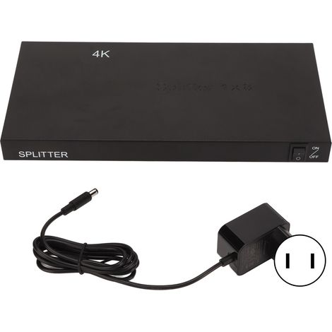Répartiteur HDMI 4K 1x8, distributeur audio-vidéo avec chargeur pour PS3/4/5, Switch, TV, moniteur, PC, prise US (1/5)