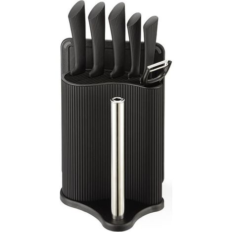 Juego de utensilios de cocina para cortar maestro mr-1413 juego de cuchillos (mr-1413-black) negro (1/5)