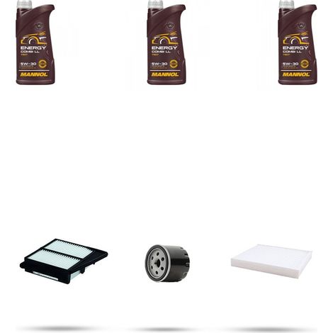 Kit tagliando 3 FILTRI e 3L OLIO compatibile con Suzuki Baleno II 1.0 82kw dal 2016 (1/5)