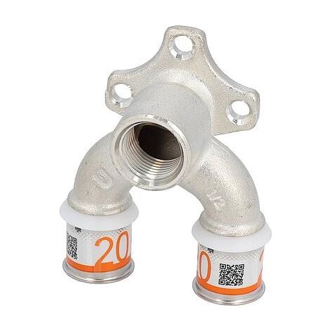 Uponor S-Sertir PLUS rondelle murale en U Ø25mm-DN15 (1/2")-Ø20mm FF (1/3)