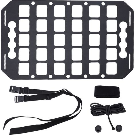 Panneau Molle lit camion 12,52x7,99x0,08in aluminium – Utilisation rails L rangement cargo outils berlines SUV pickup camions camping-cars (1/5)
