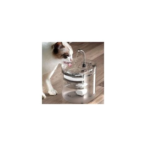 Fontaine à eau pour chat - 2 L - Capteur automatique - Distributeur d'eau pour chat - Distributeur d'eau automatique pour chat (1/4)