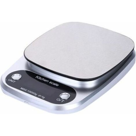 Balance électronique alimentaire en acier inoxydable pour cuisine (10kg/1g) (1/5)