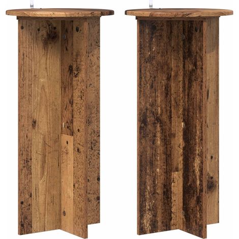 Maison Exclusive - Pflanzenständer 2 pcs Altholz 40 x 40 x 80 cm
