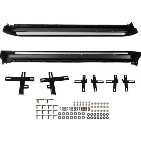 Aluminium Side Step Running Board for Nissan X-Trail T32 14-20 Black Non-Slip (1/5)