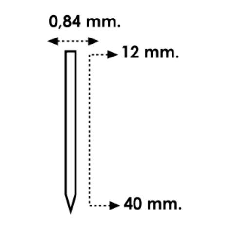 BLISTER 2M PIN 0.8 30MM S/CAB. KIVEC MCPINO.8-30BLIS
