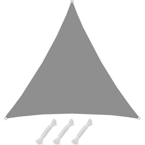 Triangular polyester awning (2 x 2 x 2 m) with UV protection, waterproof fabric for outdoor shade (1/5)
