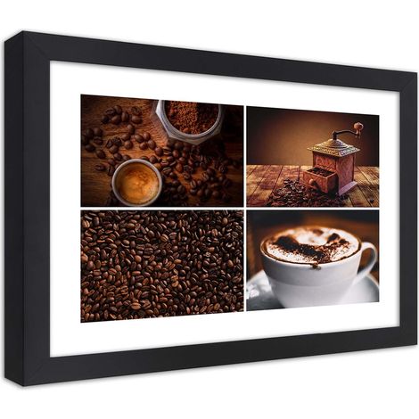 Quadro con cornice, Macinacaffਠe caffਠin grani - 30x20 (1/5)