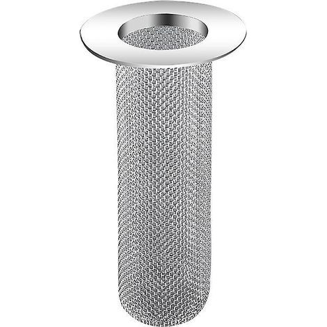 Crépine de lavabo, acier inoxydable, 1 pièce, filtre de siphon de sol, panier filtrant, piège à cheveux, crépine anti-colmatage, bord anti-colmatage (1/5)