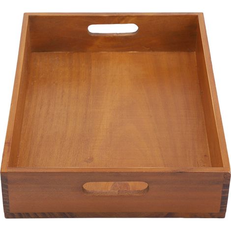 Jardinière en bois massif naturelle rétro, pot de fleurs creux décoratif pour jardin, bac à plantes extérieur avec motif ajouré, boîte de plantation en bois vintage. (1/5)