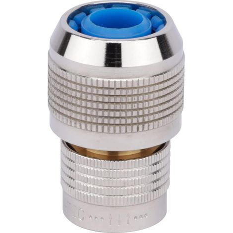 1 - Raccord Automatique - Raccord En Laiton - Étanchéité 6 Billes - Pour Tuyau Arrosage Et Chauffage - Argenté - Ø19 (1/5)