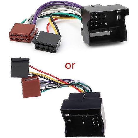 Adaptateur de connecteur ISO compatible avec les autoradios 207, 307 et 407 (1/5)