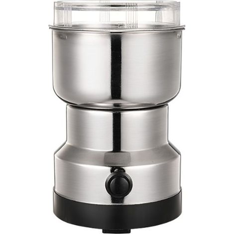 Broyeur à grains électrique 400ML 150W, en acier inoxydable 304, 4 lames, Machine à poudre fine Standard. (1/5)