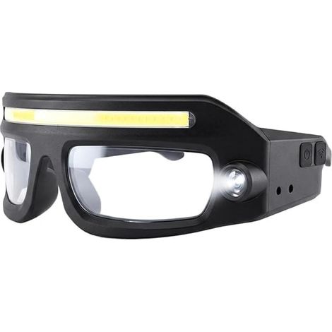 Lunettes de conduite Lunettes avec éclairage LED intégré Lunettes pêche avec lumière pour hommes adultes en montagne, randonnée, course, baseball et autres (1/5)
