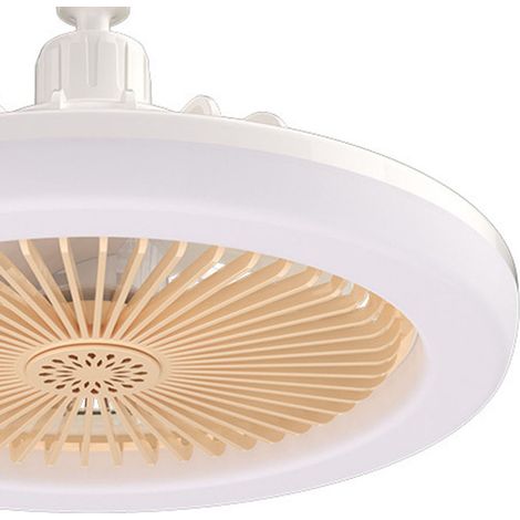 Ventilateur de plafond avec éclairage LED, aromathérapie, angle réglable et télécommande à économie d'énergie. Convient aux chambres, salons et chambres d'étudiant. (1/5)