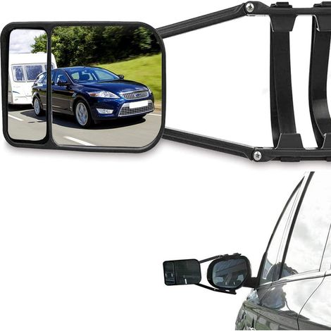 Rétroviseur d'attelage universel double pour caravane et camping-car (1/5)