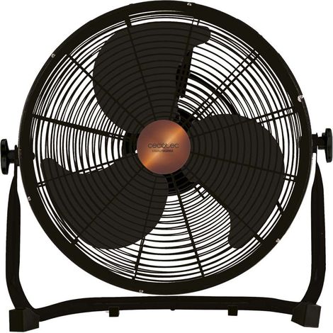 Cecotec Ventilateur de Sol Industriel 90W. Puissance 90W Diamètre 40cm 3 Vitesses Eco-Normal-Turbo Pales Aérodynamiques