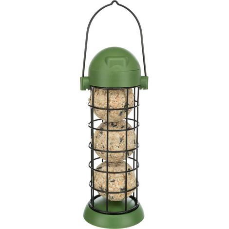 Distributore per animali Trixie fat ball holder coperchio a cerniera base rimovibile
