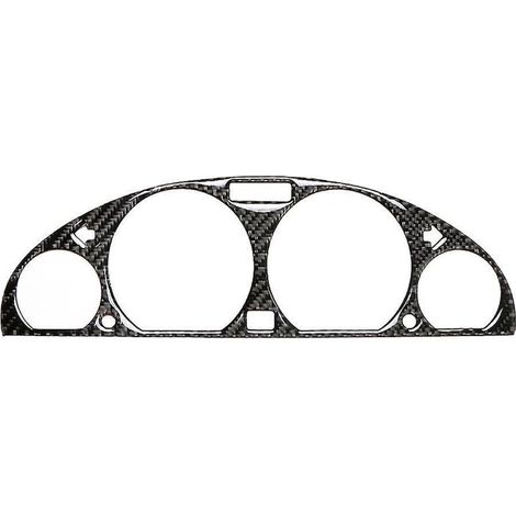 Pour BMW E46 M3 1998-2005 - Cadre décoratif intérieur de tableau de bord en fibre de carbone - Autocollant
