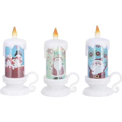 3 LED-Kerzen für Weihnachten (1/3)