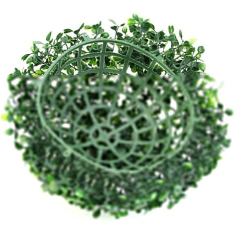 Boule artificielle de verdure en plastique - 1 pcs - Diamètre 10cm-40cm - Décor salon, bureau, fête et mariage (1/5)