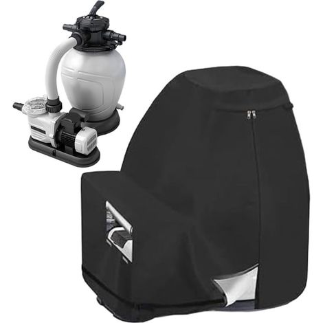 Schwimmbadpumpenabdeckung, Schwimmbadplane für Sandfilter, UV-beständiger und atmungsaktiver Schutz für Teich, Terrasse, Unterstand und Außenanlagen (1/5)