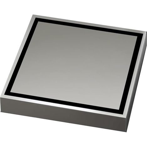 Bonde de douche en acier inoxydable gris, bonde de sol pour salle de bain (1/4)