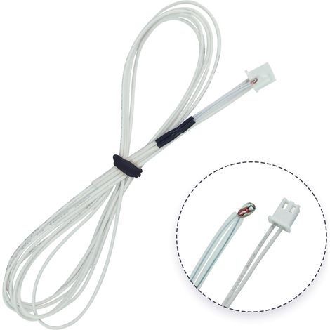 Thermistances NTC 3950 pour imprimante 3D capteur de température NTC3950 100K ohm compatible pour Creality Ender 3 Anycubic Mega lit chauffant ou extrudeur hot end 1mètre(39.3in) 5 pièces (1/5)