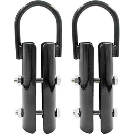 Cuerda para escalada y fitness, 3,8 cm (1,5 pulgadas), juego de 2 (con gancho)