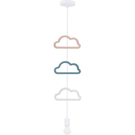 Suspension enfant blanche nuages E27 20W Candellux (1/3)