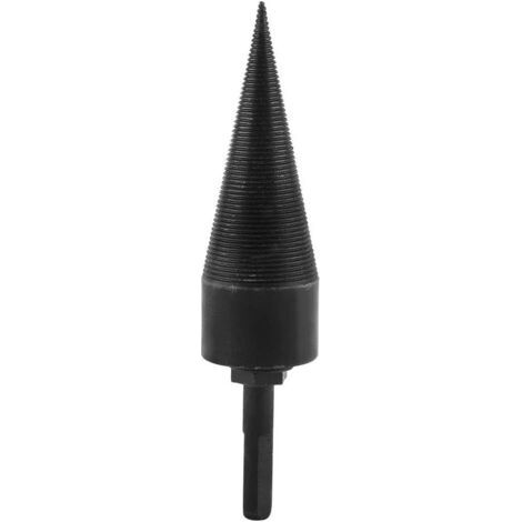 BUNTHAUS Portable Bois Splitter Vis Cône Heavy Duty Splitting Cone Driver Rapide Bois De Forage Foret Bois Coupe Outil