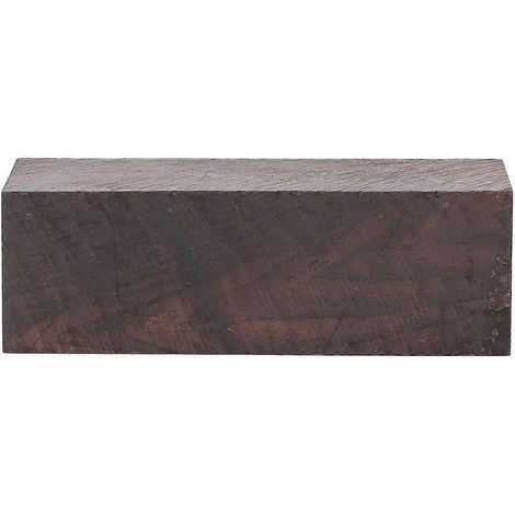 Bloc de bois d'ébène brut à sculpter, bloc rectangulaire, compatible avec les loisirs créatifs, les manches d'instruments de musique, les presse-papiers, etc., de haute qualité. (1/5)