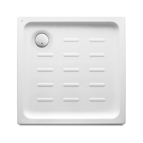 Plato de ducha acrílico cuadrado con fondo antideslizante EASY (65 cm) - ROCA Medidas: 800x800 mm