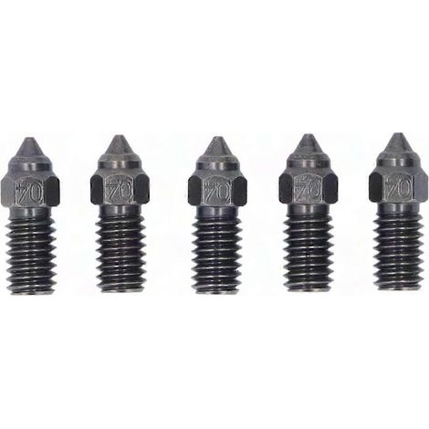 Packung mit 10 gehärteten Stahldüsen 0,4 mm, hoher Durchfluss, hitzebeständig für Eo Neptune 4 3D-Drucker, hochtemperaturbeständige Metallersatzteile. (1/5)
