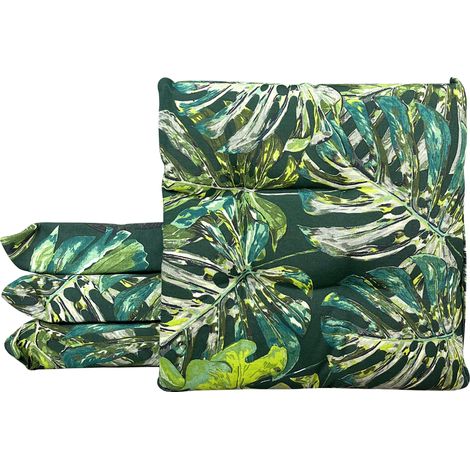 Set 4/6 Cuscini Geometrico Sedia con Lacci Prodotto Italiano 40 x 40 AlbusVerde - 4 Pezzi