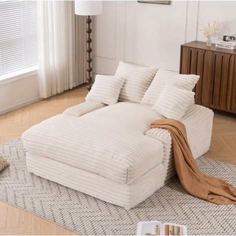 poltrona seduta 135x165 relax senza montaggio beige HAVRYA (1/5)