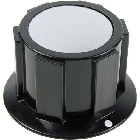 Tête de bouton rotatif Cliff FC1616 noir, argent (Ø x H) 25.4 mm x 15.1 mm 1 pc(s) (1/4)